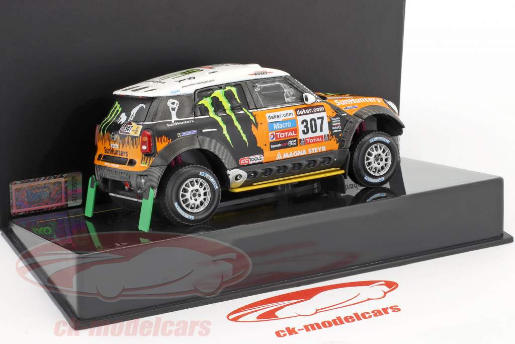 Mini All4 Racing #307 tercero Rallye Dakar 2013 Novitsky, Zhiltsov 1:43 Ixo