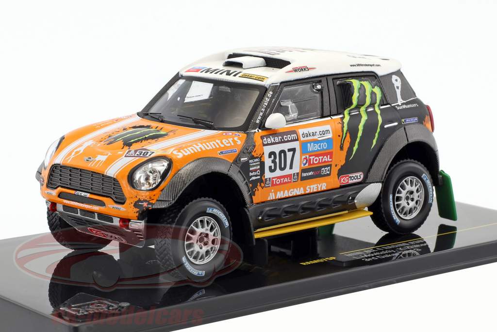 Mini All4 Racing #307 tercero Rallye Dakar 2013 Novitsky, Zhiltsov 1:43 Ixo