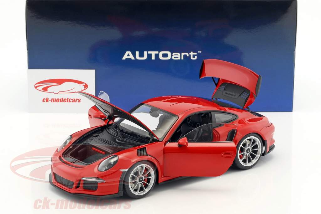 Porsche 911 (991) GT3 RS ano de construção 2016 vermelho com prata rodas 1:18 AUTOart