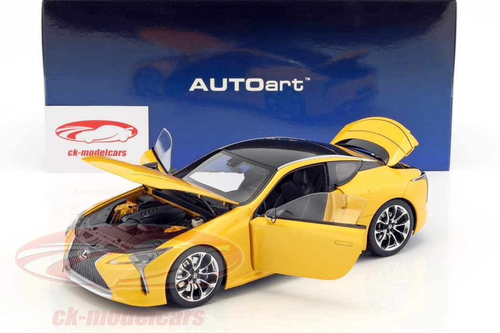 Lexus LC 500 黄 金属的 1:18 AUTOart