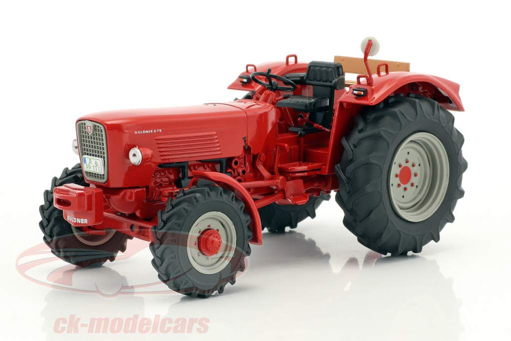 Güldner G75A trattore con trailer rosso / marrone 1:32 Schuco