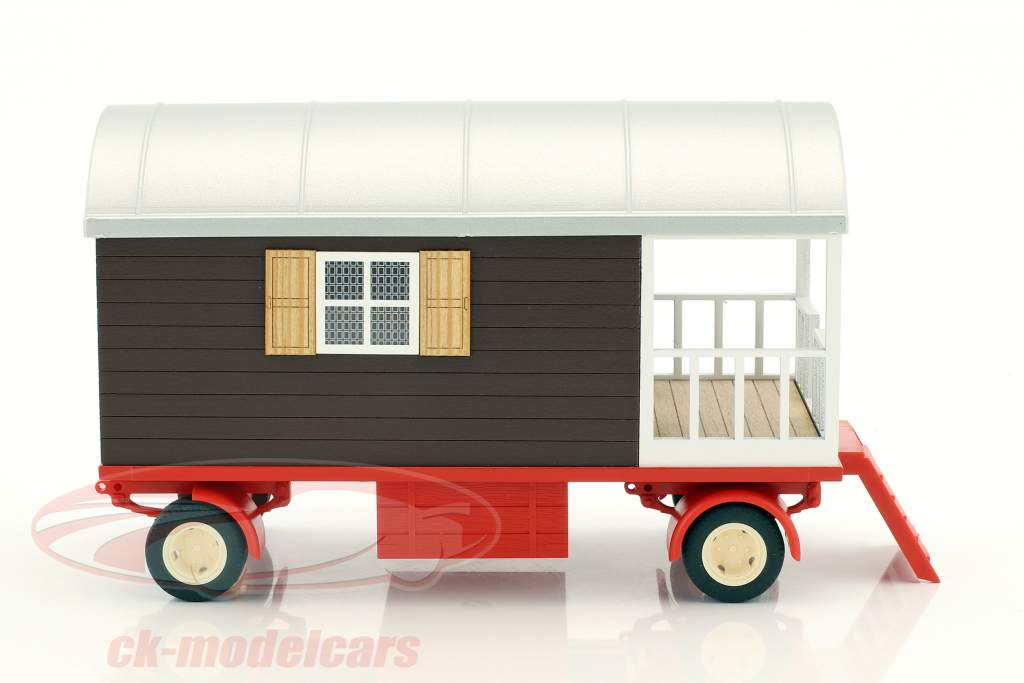Güldner G75A trattore con trailer rosso / marrone 1:32 Schuco