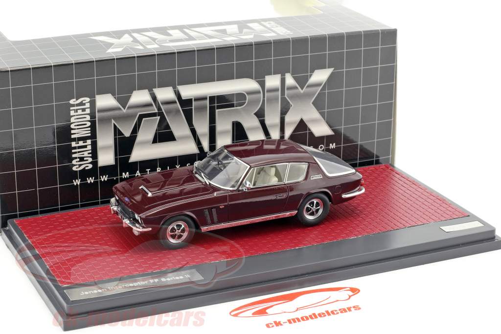 Jensen Interceptor FF Series II Opførselsår 1970 brun 1:43 Matrix