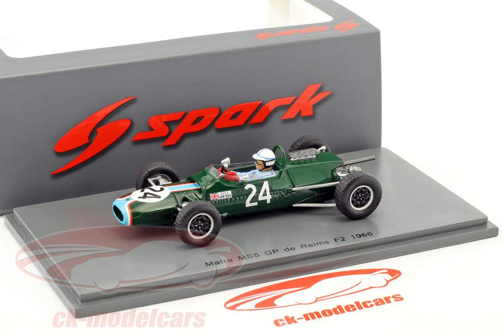 John Surtees Matra MS5 #24 GP de Reims formule 2 1966 1:43 Spark