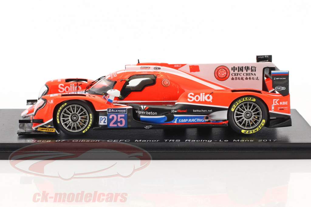Oreca 07 #25 24h LeMans 2017 Gonzalez, Trummer, Petrow 1:43 Spark