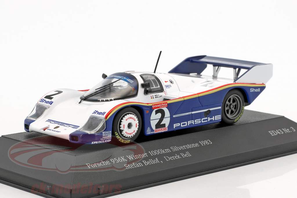 Porsche 956K #2 vincitore 1000km Silverstone 1983 Bellof, Bell 1:43 CMR