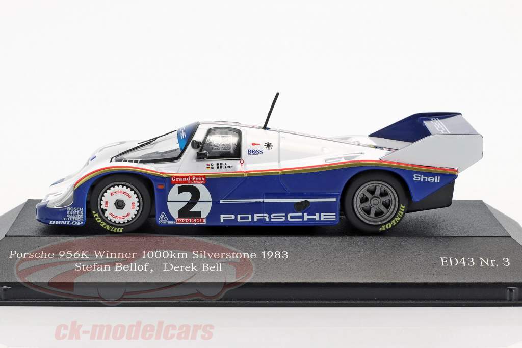 Porsche 956K #2 vincitore 1000km Silverstone 1983 Bellof, Bell 1:43 CMR