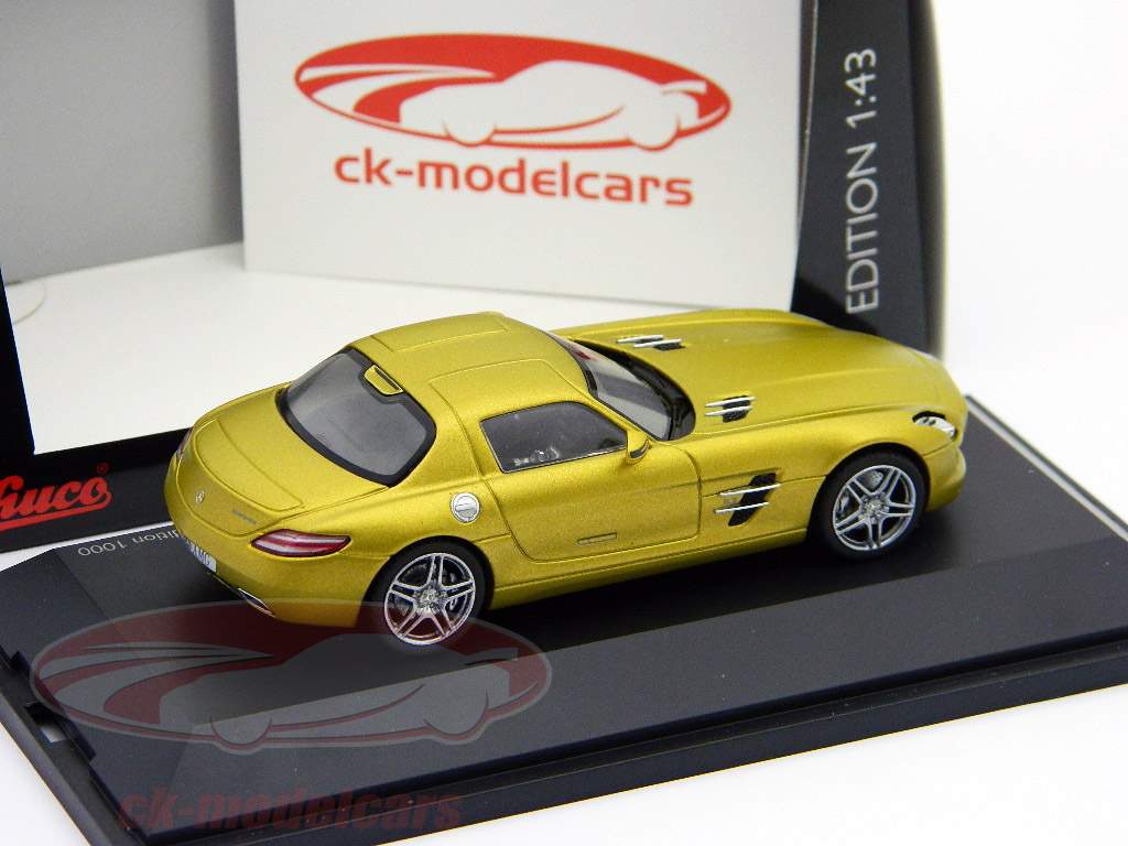 Schuco 1:43 Mercedes-Benz SLS AMG C197 gold 450741400 model