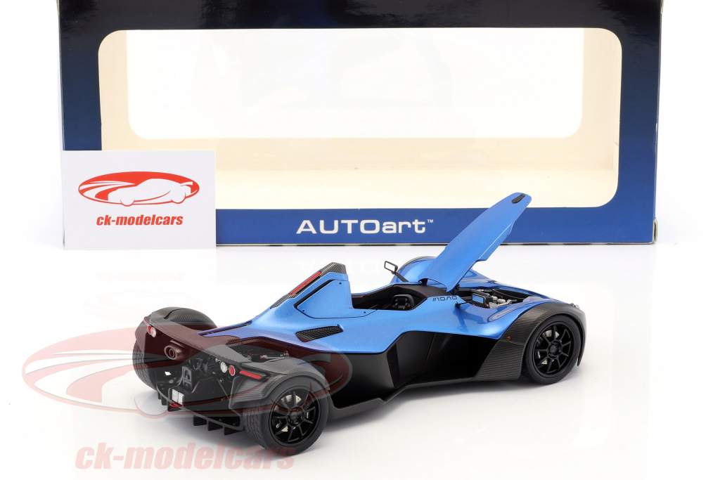BAC Mono año de construcción 2011 azul metálico / negro 1:18 AUTOart