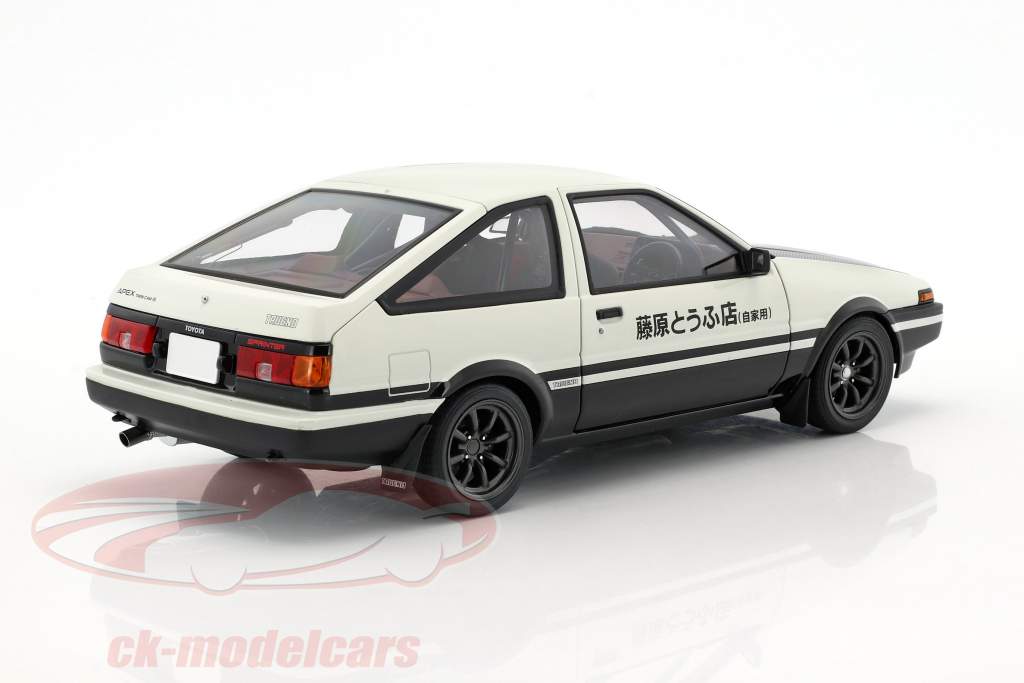 Toyota Sprinter Trueno (AE86) Project D Final Version bianco / nero 1:18 AUTOart