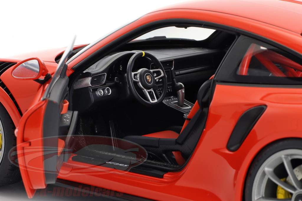 Porsche 911 (991) GT3 RS year 2016 lava orange with dark gray wheels 1:18 AUTOart