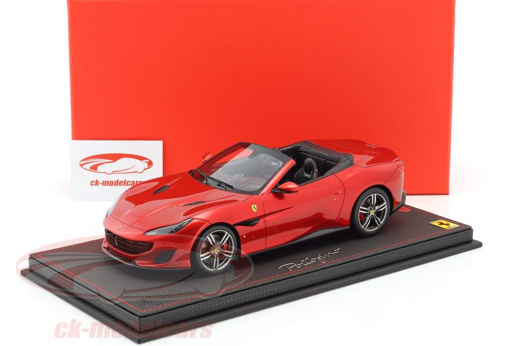 Ferrari Portofino Spider Version Rosso Fuoco 建造年份 2017 红 1:18 BBR