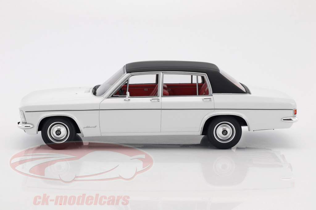 Opel Admiral B année de construction 1971 blanc / noir 1:18 BoS-Models