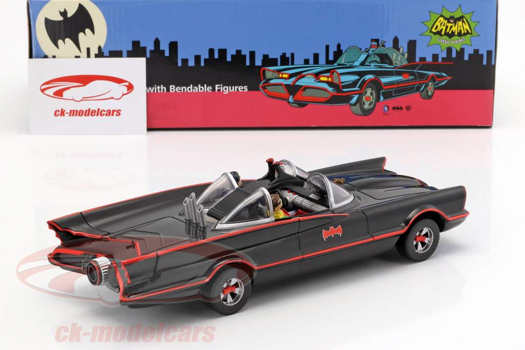 Batmobile 同 弯曲 图 Batman 和 Robin Classic 电视 系列 蝙蝠侠 (1966) 1:24 NJCroce