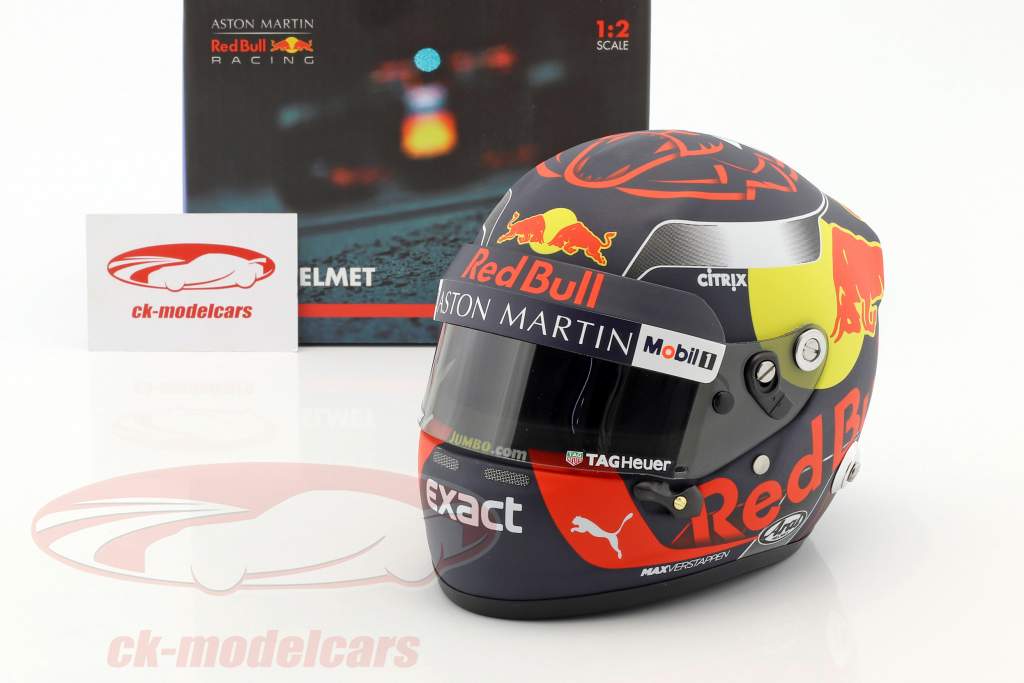 スポーツ選手 M.Verstappen Red Bull Arai 1/2 Helmet Oracle Red Bull Racing 1:2 Max Verstappen 2024 Season Mini
