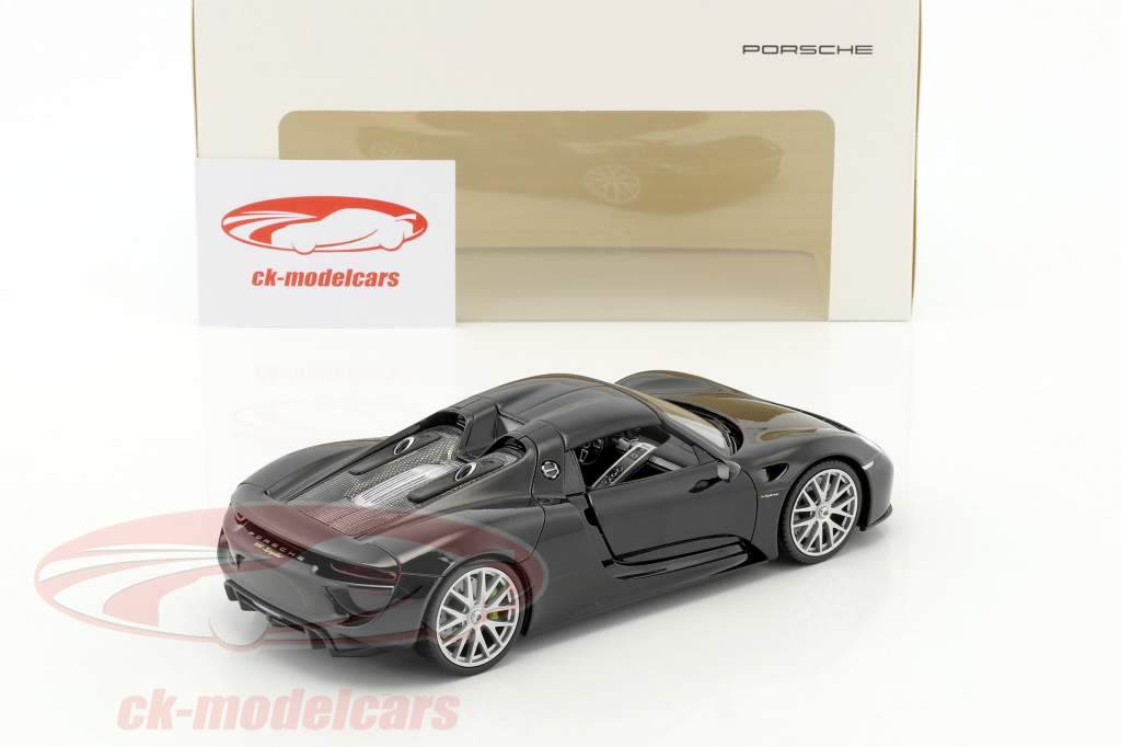 Porsche 918 Spyder basalt sort 1:24 Welly