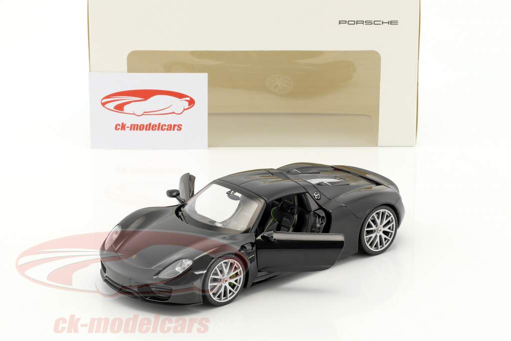 Porsche 918 Spyder basalt black 1:24 Welly