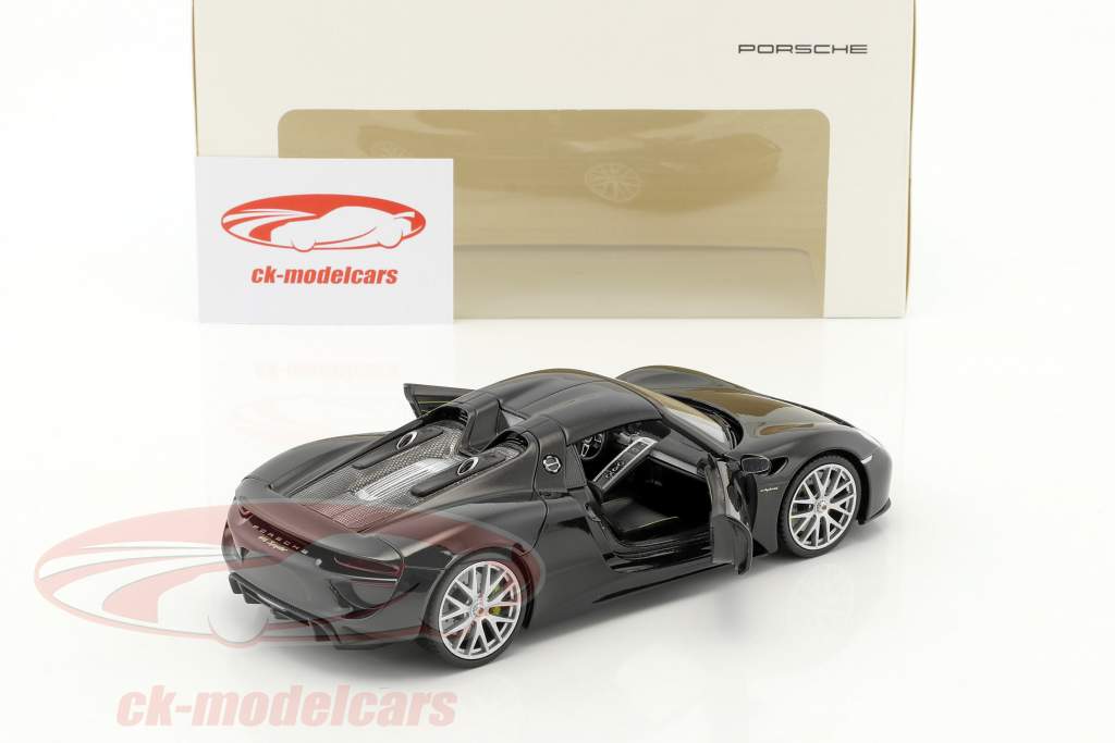 Porsche 918 Spyder basalt sort 1:24 Welly