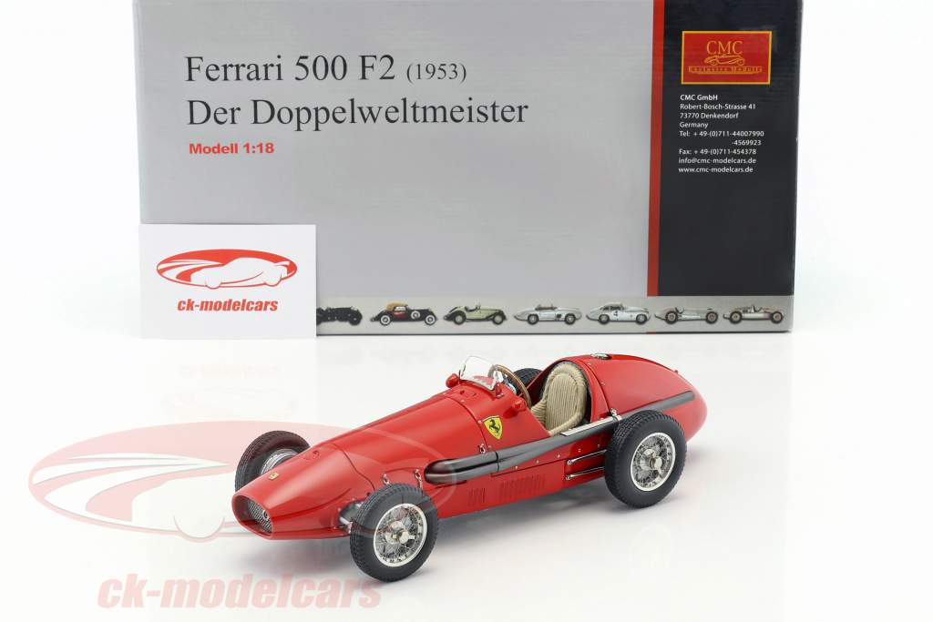 CMC 1:18 Ferrari 500 F2 formula 1 the double world champion