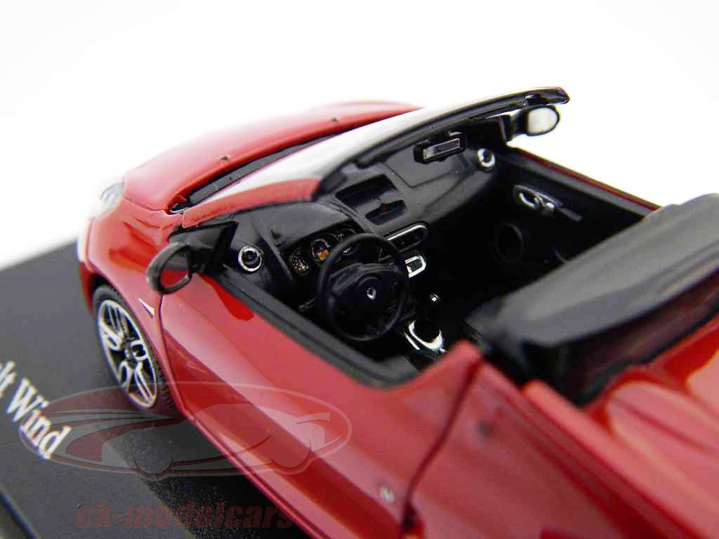 Renault Wind Roadster Year 2010 rouge dyna red 1:43 Minichamps