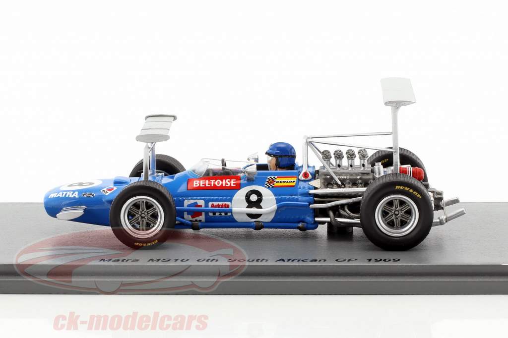 Jean-Pierre Beltoise Matra MS10 #8 6th Südafrika GP Formel 1 1969 1:43 Spark