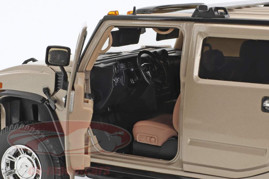 Horatio's Hummer H2 anno di costruzione 2003 serie TV CSI Miami (2002-2012) grigio chiaro metallico 1:18 Greenlight