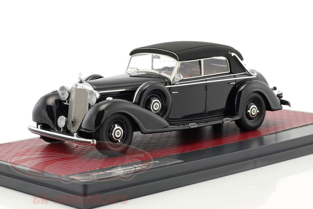 Mercedes-Benz 770 Cabriolet D closed año de construcción 1938 negro 1:43 Matrix