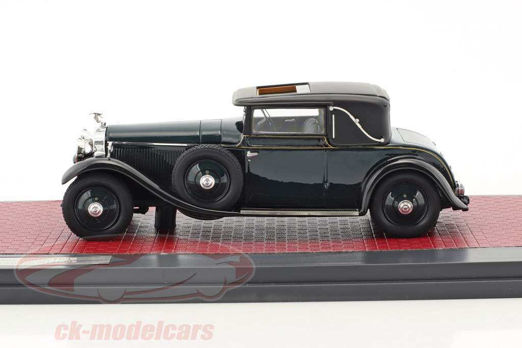 Hispano-Suiza H6B Park Ward Coupe Bouwjaar 1927 donkergroen 1:43 Matrix