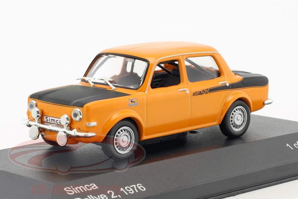 Simca Rallye 2 année de construction 1976 orange / noir 1:43 WhiteBox