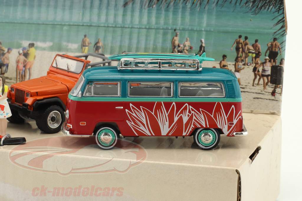 Multi-Car Dioramas Spring Break Road Trip 1:64 Greenlight