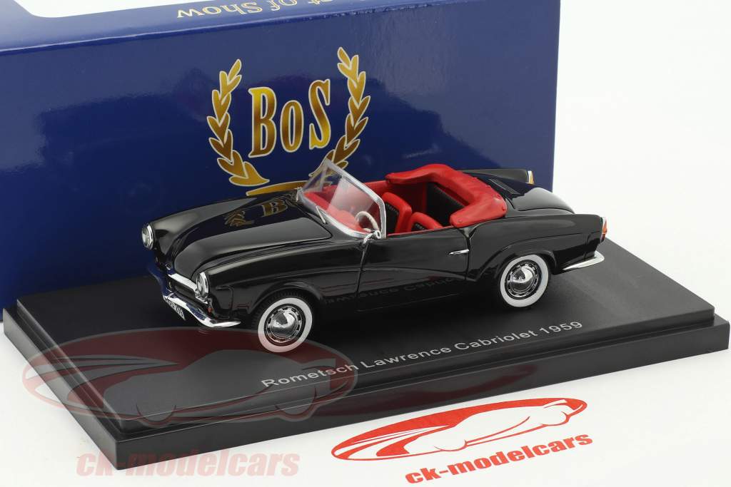 Rometsch Lawrence cabriolet anno 1959 nero 1:43 BoS-Models