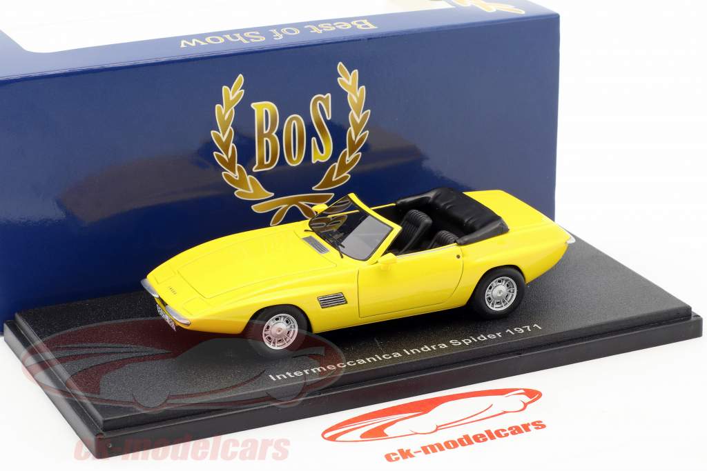 Intermeccanica Indra カブリオレ 築 1971 黄色 1:43 BoS-Models