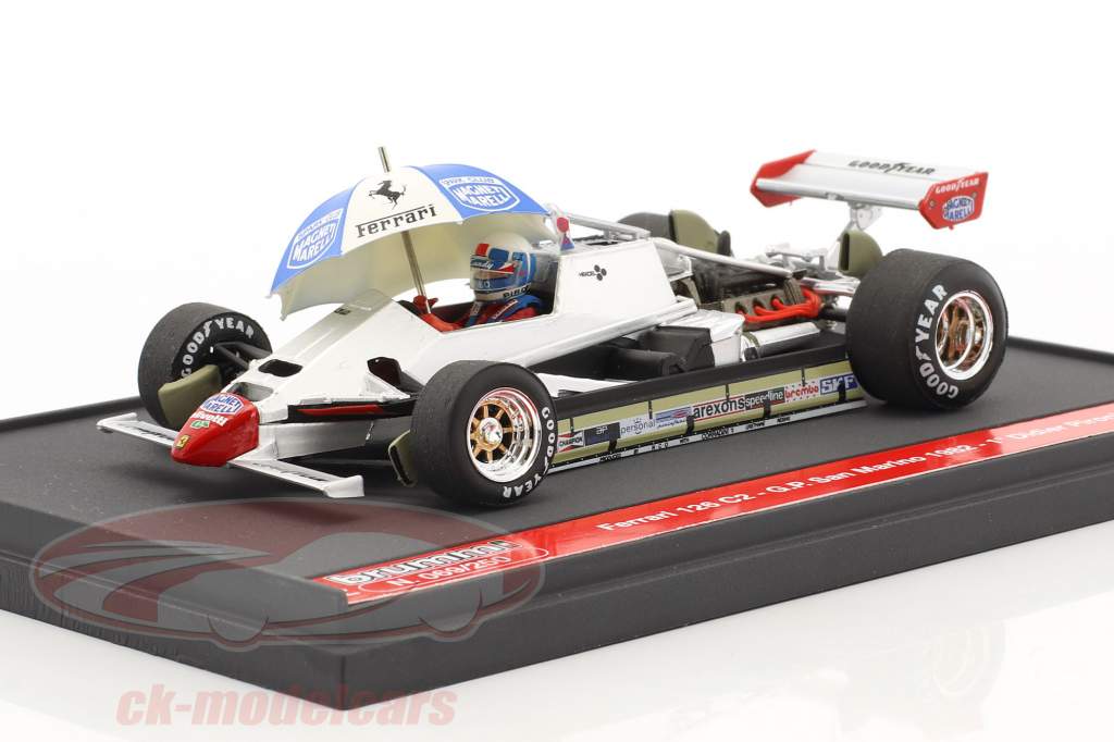 Didier Pironi Ferrari 126C2 #28 Winner San Marino GP Formel 1 1982 1:43 Brumm