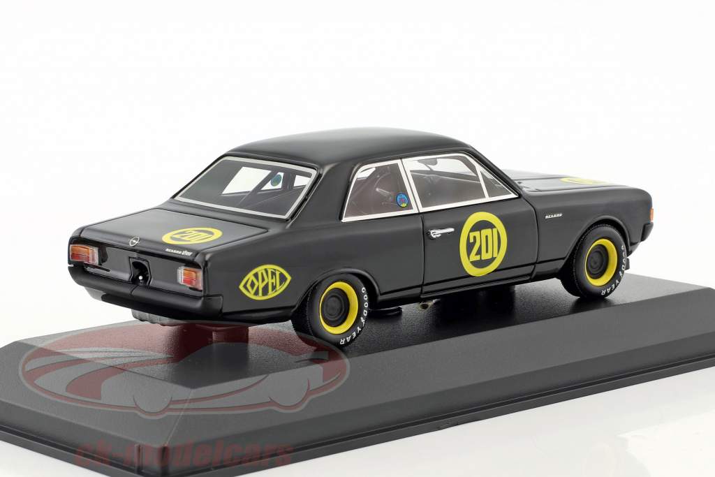 Opel Rekord 1900 sort enke #201 Carolus Magnus Zolder 1968 Erich Bitter 1:43 Minichamps
