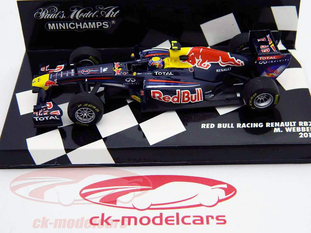 Mark Webber de Red Bull RB7 Renault Fórmula 1 2011 1:43 Minichamps