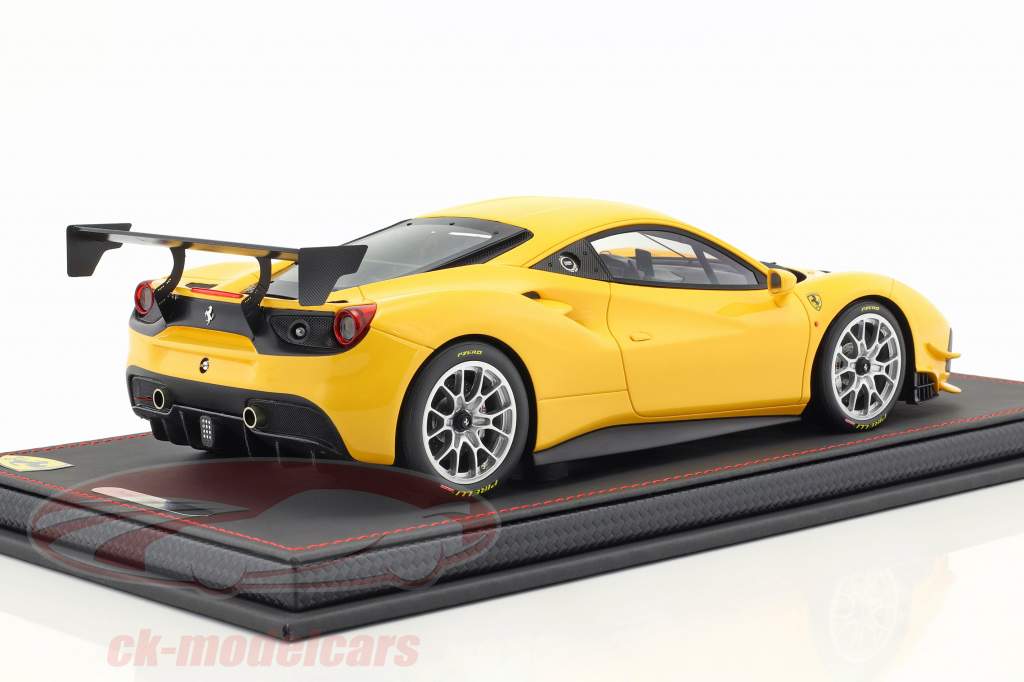 Ferrari 488 Challenge year 2016 modena yellow 1:18 BBR