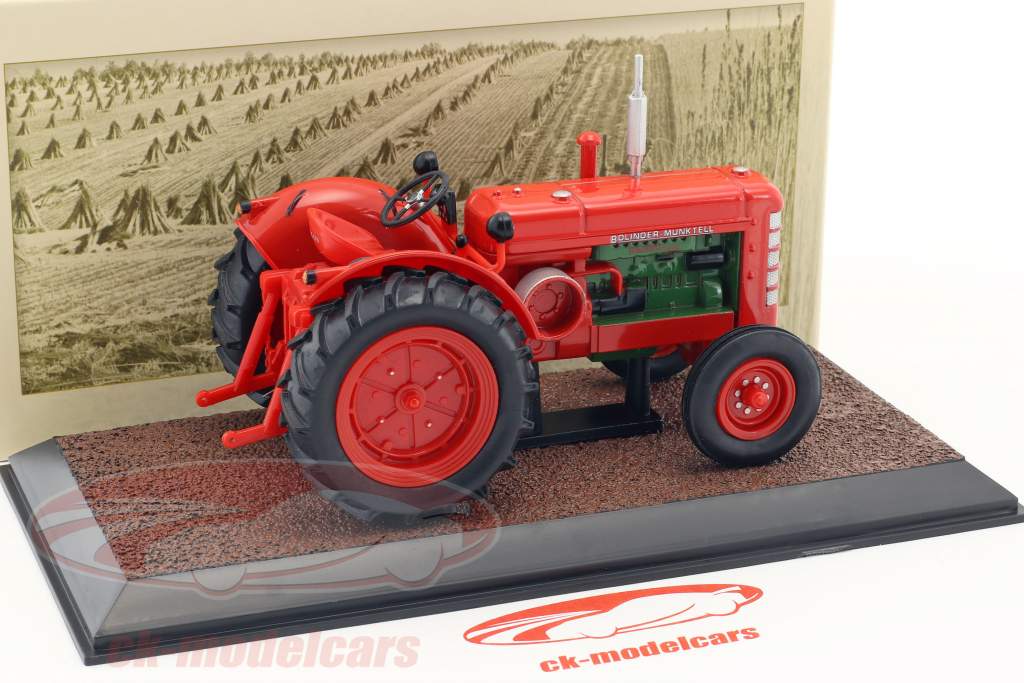 Bolinder Munktell 470 Bison Traktor Baujahr 1964 rot 1:32 Atlas