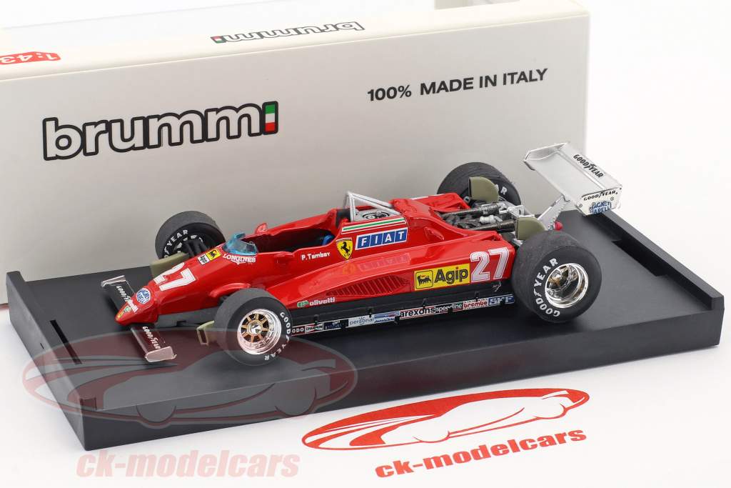 Patrick Tambay Ferrari 126C2 #27 2nd italian GP formula 1 1982 1:43 Brumm