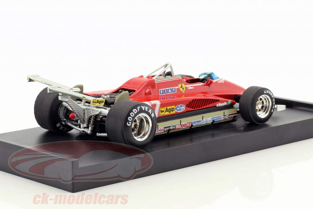 Gilles Villeneuve Ferrari 126C2 #27 VS GP Long Beach formule 1 1982 1:43 Brumm