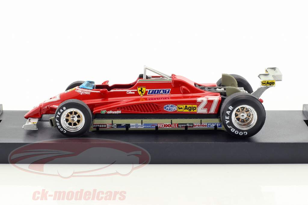 Gilles Villeneuve Ferrari 126C2 #27 USA GP Long Beach formula 1 1982 1:43 Brumm