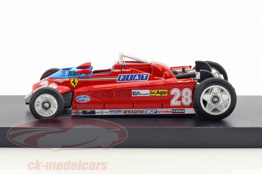 Didier Pironi Ferrari 162CK #28 4e Monaco GP formule 1 1981 transport versie 1:43 Brumm