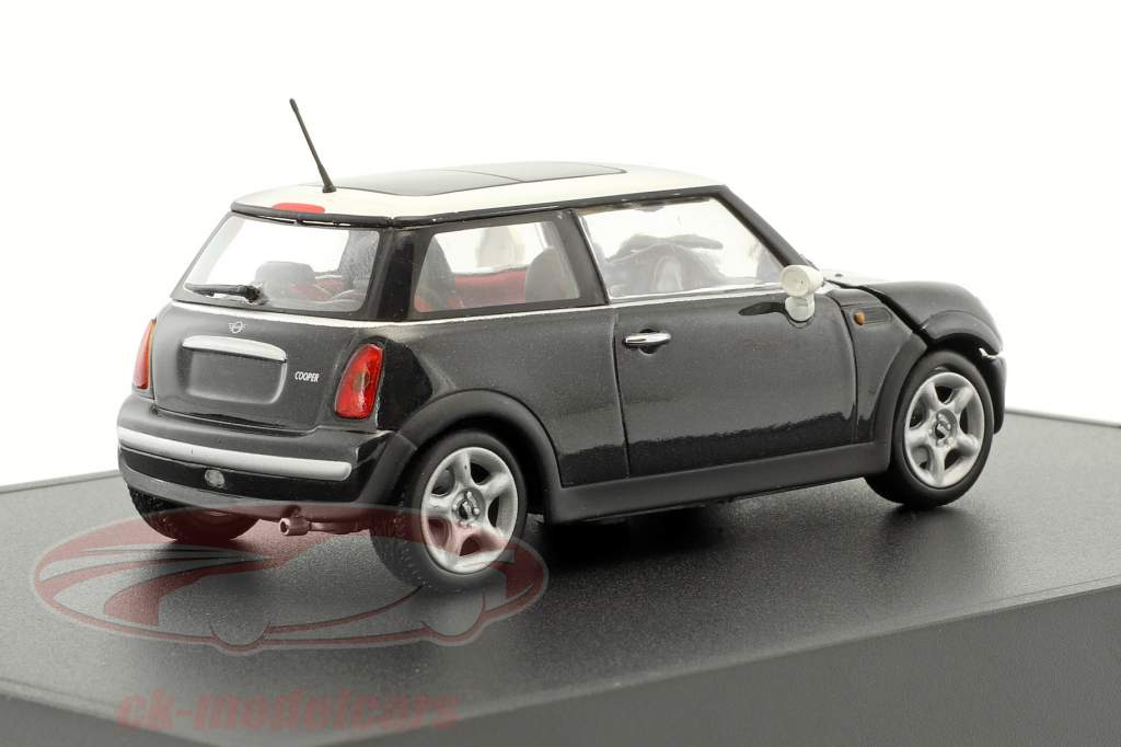Mini Cooper nero / bianco 1:43 Minichamps