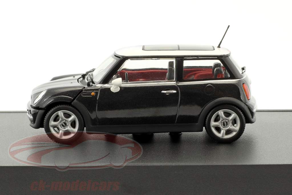 Mini Cooper nero / bianco 1:43 Minichamps