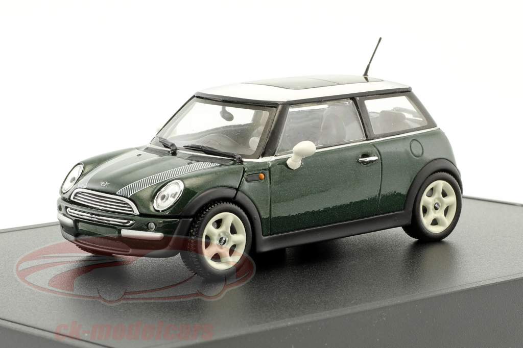 Mini Cooper verde / branco 1:43 Minichamps