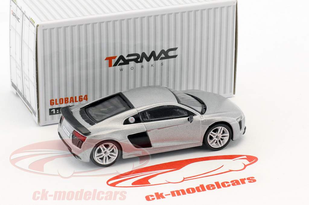 Audi R8 V10 Plus matt silver 1:64 Tarmac Works