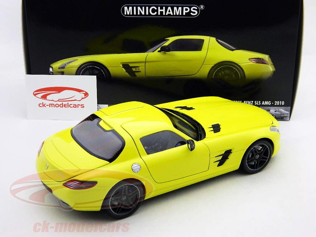 MINICHAMPS メルセデス・ベンツ SLS AMG 1:18 Minichamps 1:18 Mercedes-Benz SLS AMG Year 2010 mat silver