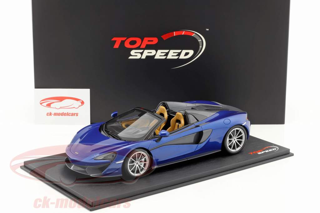 McLaren 570S Spider Antares blu 1:18 TrueScale