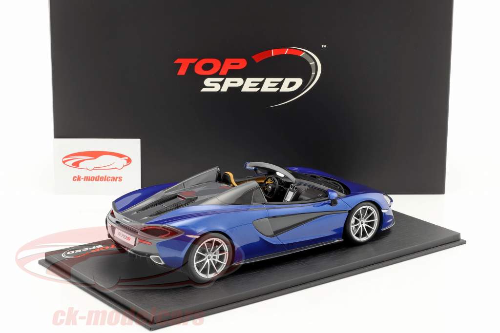 McLaren 570S Spider antares blau 1:18 TrueScale