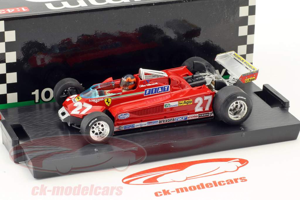 Gilles Villeneuve Ferrari 126CK #27 3rd Canada GP formula 1 1981 round 57-63 1:43 Brumm