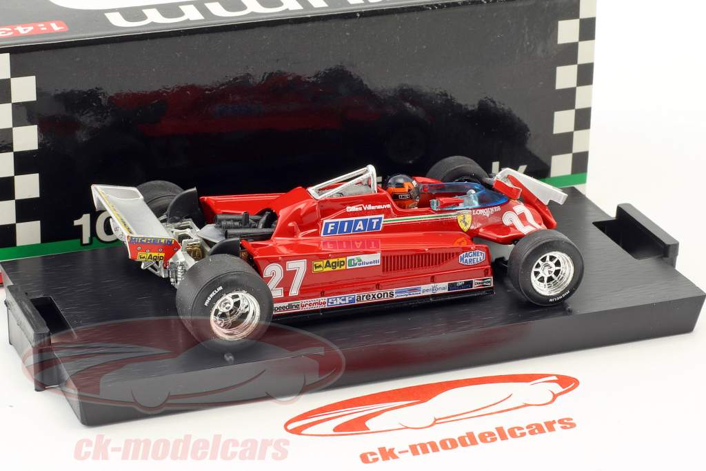 Gilles Villeneuve Ferrari 126CK #27 3 Canada GP formule 1 1981 rond 55-56 1:43 Brumm